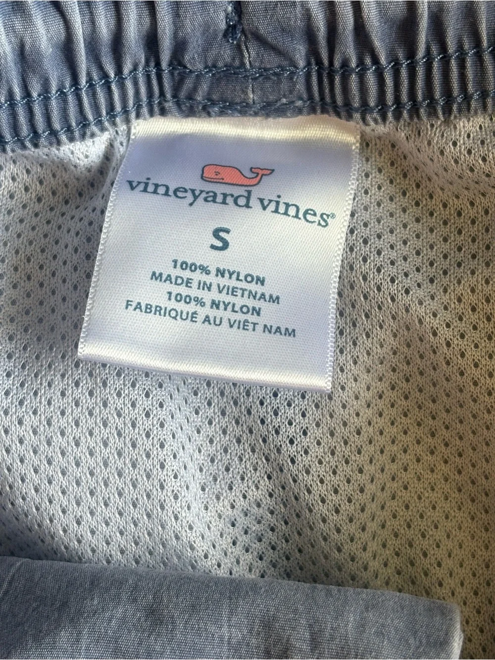 Vineyard Vines Men's Slate Blue Swim Trunks with Drawstring